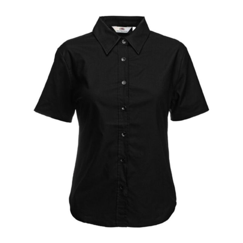 F16<br> LADY FIT SHORT SLEEVE OXFORD SHIRT