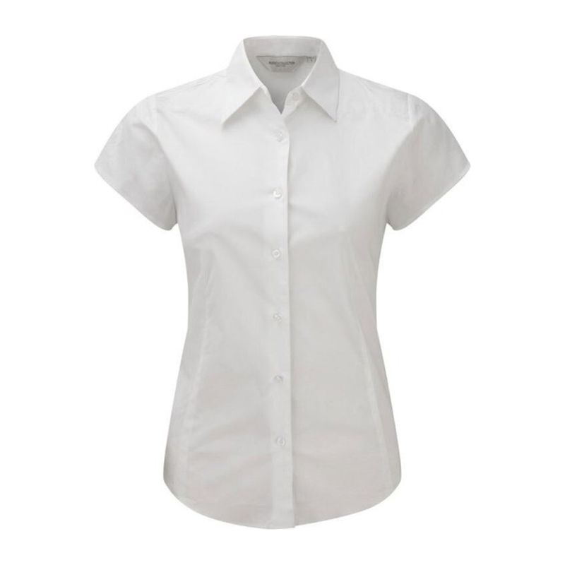947F<br> LADIES SHORT SLEEVE EASY CARE FITTED SHIRT